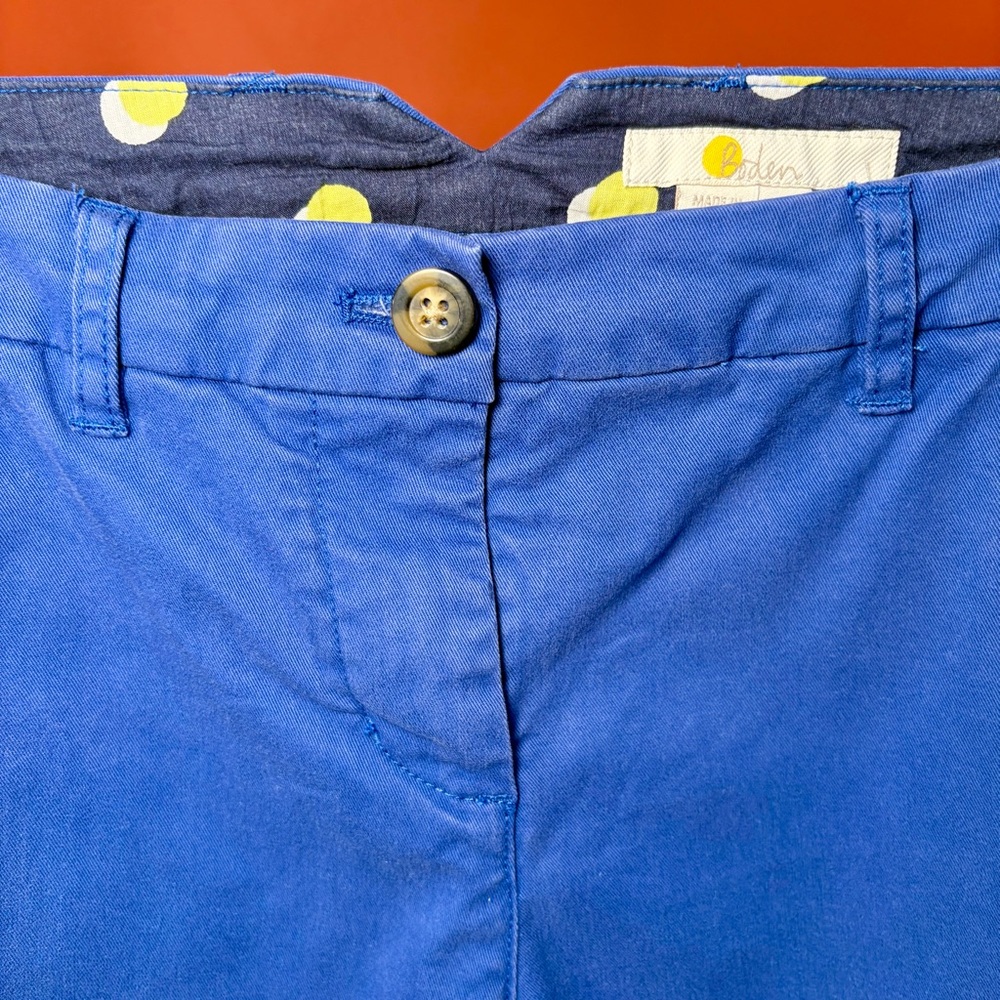 Boden W’s Bright Blue Chino Pants - Picture 2 of 6